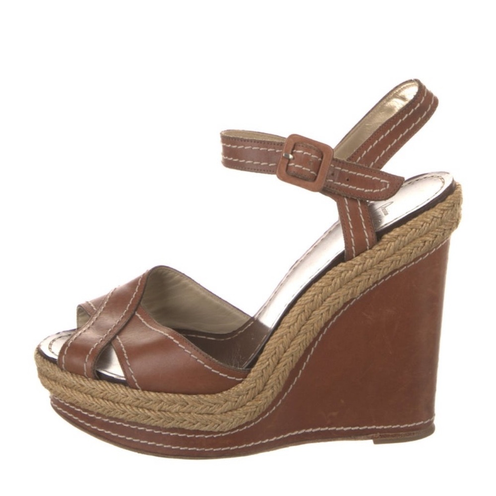 Christian Louboutin leather wedges - Picture 1 of 5